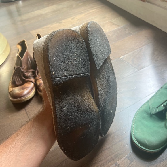 Men’s 9 Clark originals size 9 crepe sole desert boot lot used leather